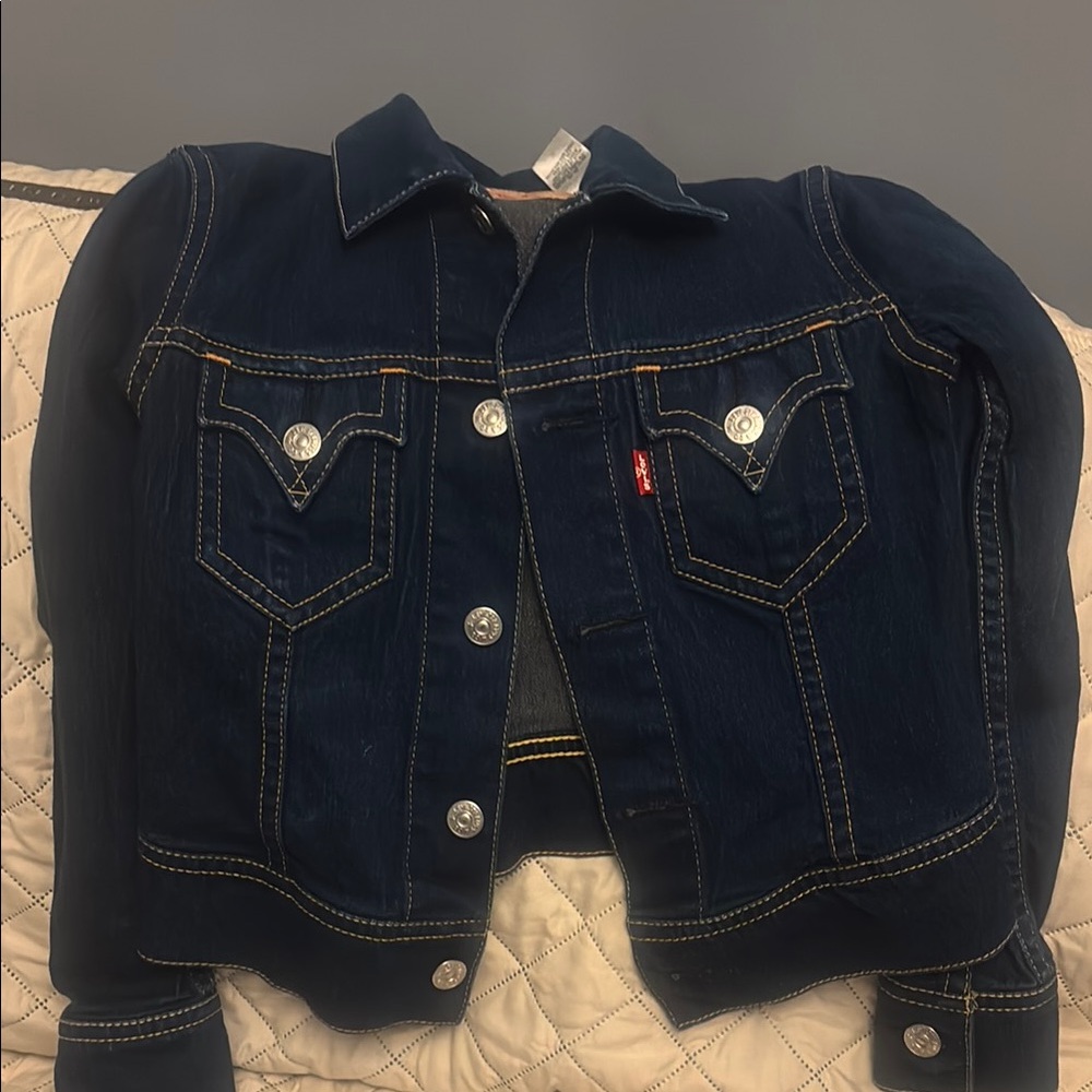 Levi's Indigo Denim Jacket with Silver Accents